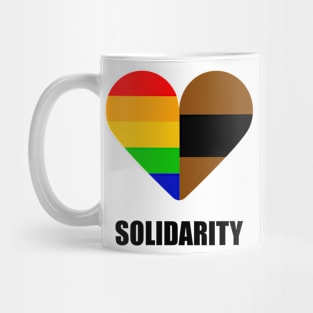 BLM LGBT+ Solidarity Heart 2020 Mug